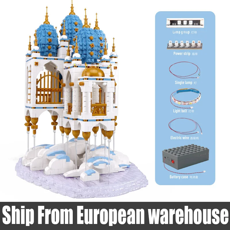 Форма King 16015 MOC креативный плавающий замок дом уличный вид Фантазийная крепость
