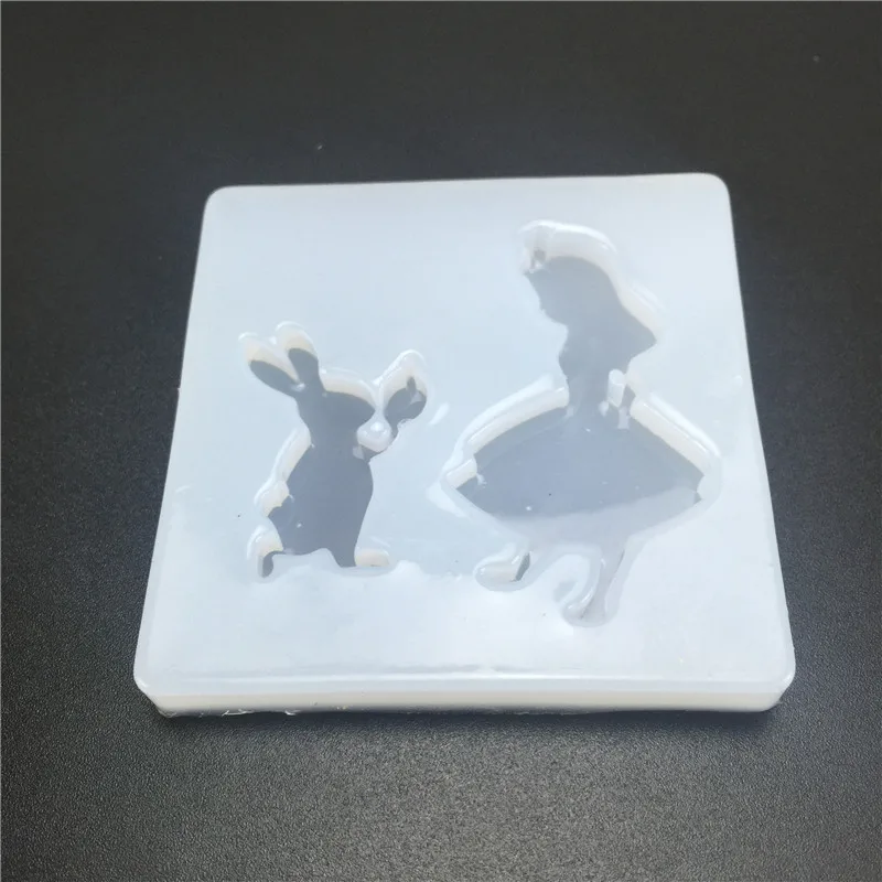 Мультяшная Девушка Кролик Форма Смола ювелирные изделия падение клей