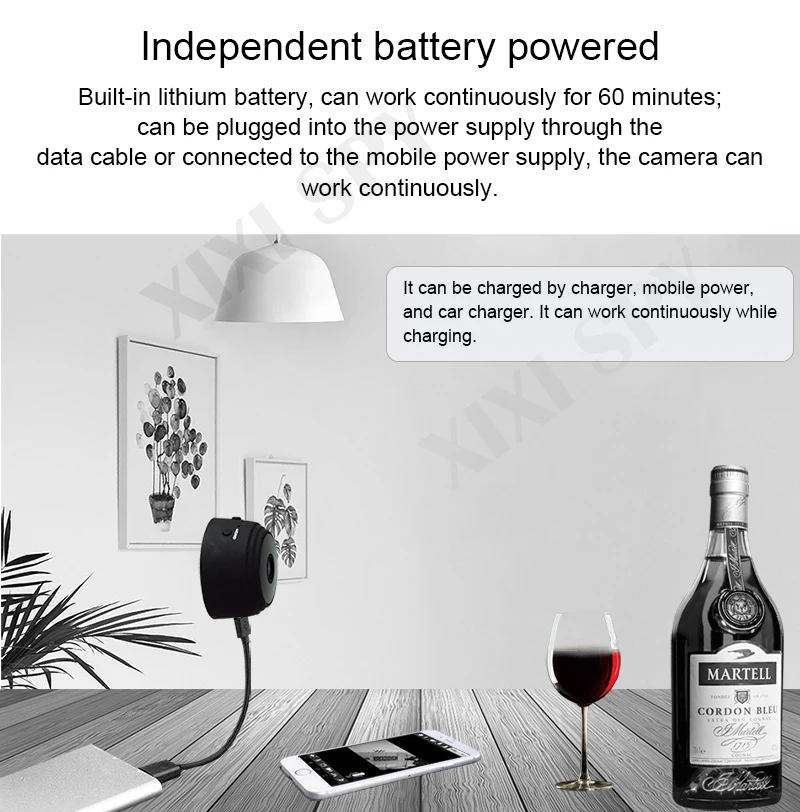 XIXI шпионская Мини wifi камера IP hd секретная камера микро маленькая 1080p Беспроводная видекам для дома и улицы