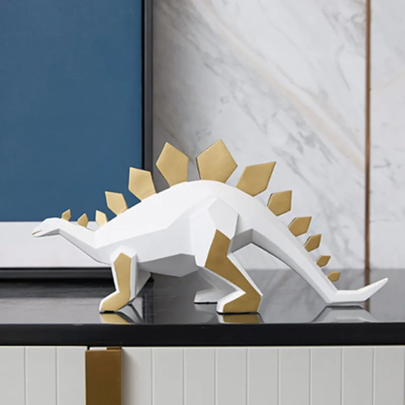 

Modern Origami Dinosaur Decoration Nordic Living Room Interior Home Resin Decoration Room Personality Creative Decoration M2590