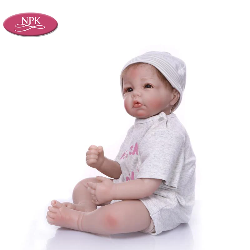 Bebes Reborn Menina 50 см мягкая силиконовая кукла baby girl Модная Кукла Реалистичная