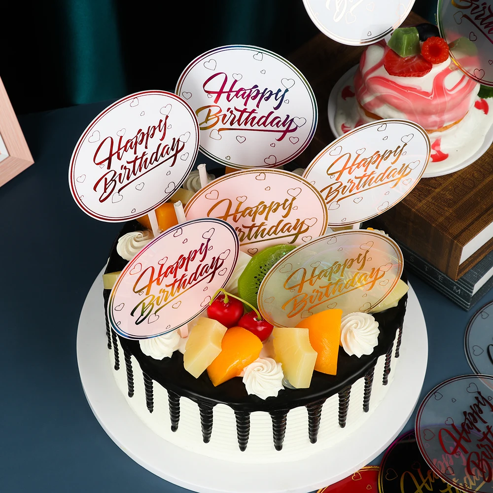 Топперы для кексов топпер торта на день рождения акриловый декор товары вечерние