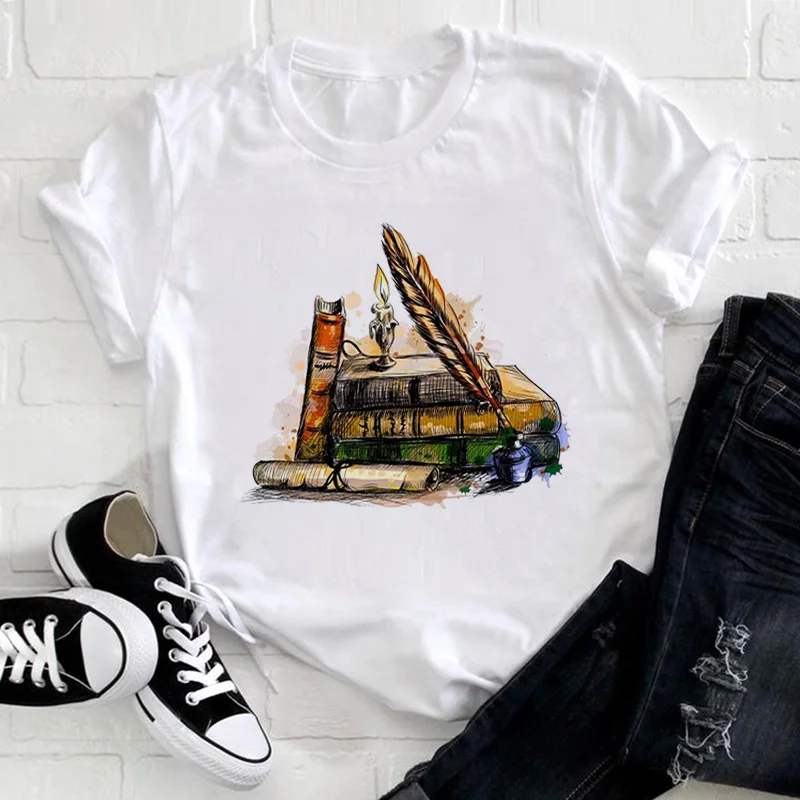 

2021 Women Clothing harajuku graphic tshirts woman Fashion Top Female Summer T-shirt White Short Sleeve t-shirt femme