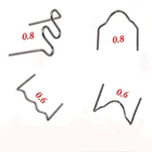 Универсальные плоские скобы горячей волны 100 шт.компл. Precut 0,6 мм-0,8 мм для пластикового степлера, инструмент для ремонта сварочного аппарата