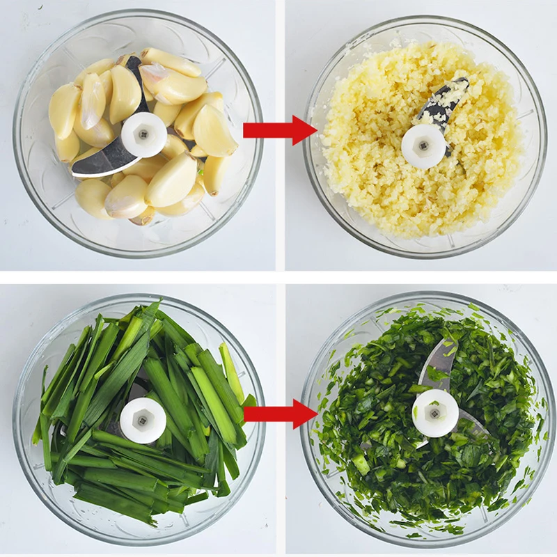 800 мл ручные слайсеры скоростной измельчитель для овощей мясорубка ручной