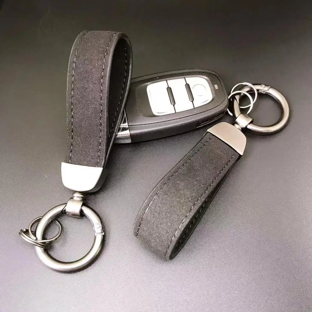 Автомобильные кольца брелок кожаный в виде подковы автомобильный для Sline RS AMG R Benz