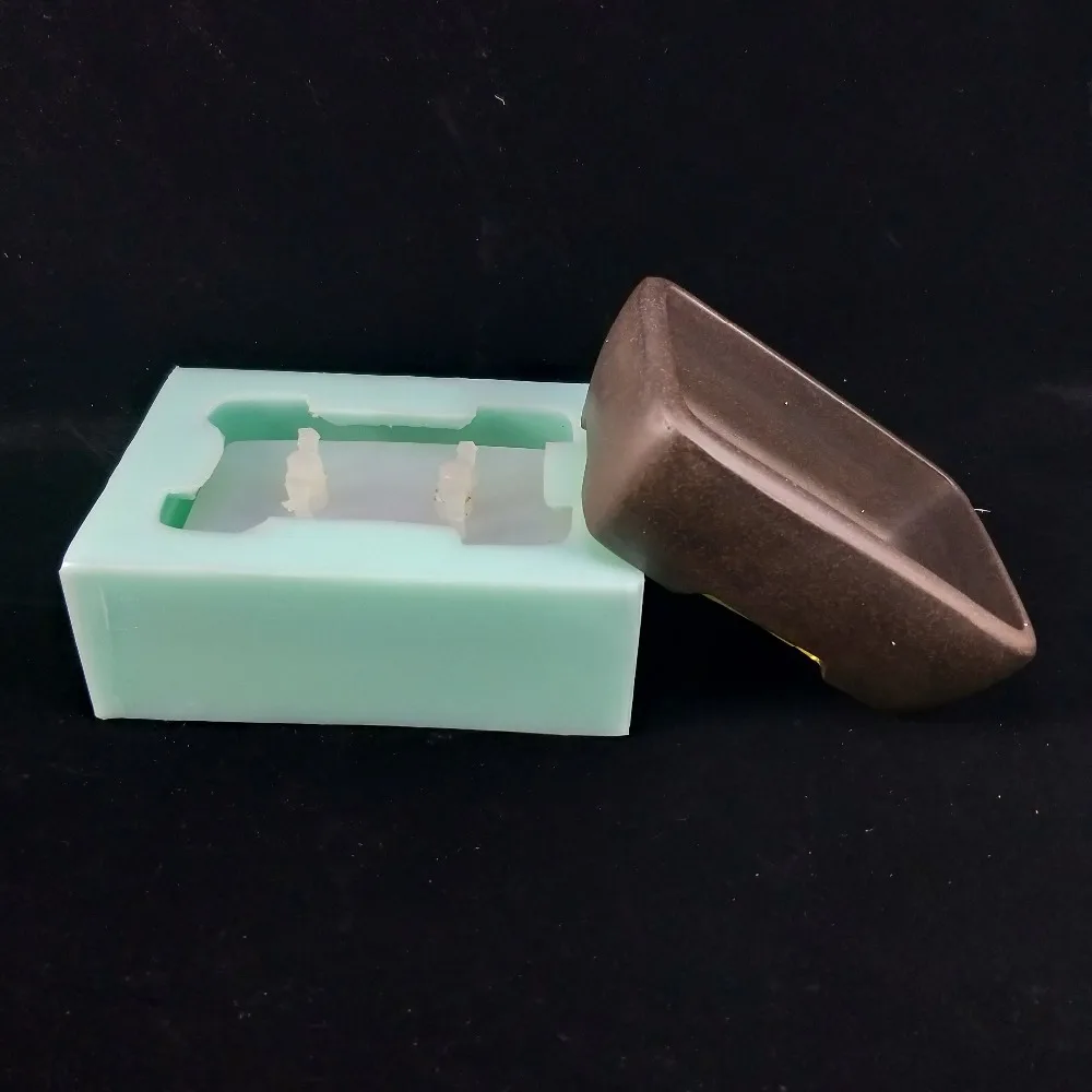 Новая прямоугольная силиконовая форма для цветочного горшка 3D Ручная форма для цемента силиконовая форма для бетона геометрическая форма для горшка