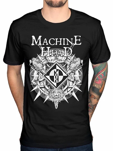 

funny t-shirt Machine Head Men's T-Shirt Black Fashion Men's T-Shirt