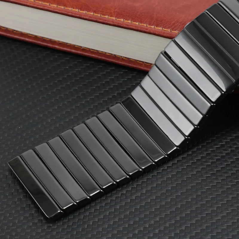 

Ceramic Watchband 27mm 35mm Black Bracelet Replacement Blet For DIAMASTER Series Men's Watch Accessories