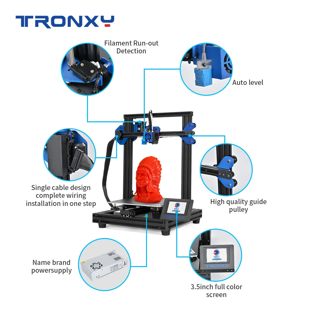 2020 Tronxy 3D принтер XY 2 Pro Автоматическое выравнивание быстрая сборка обновленная