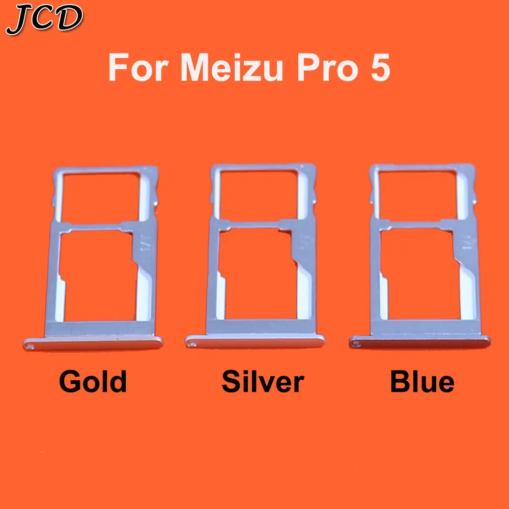 JCD лоток для sim-карты слот Держатель адаптеры для Meizu Pro5/Pro6 Pro 6 S/Pro 7 7plus Запасные детали дешевые аксессуары