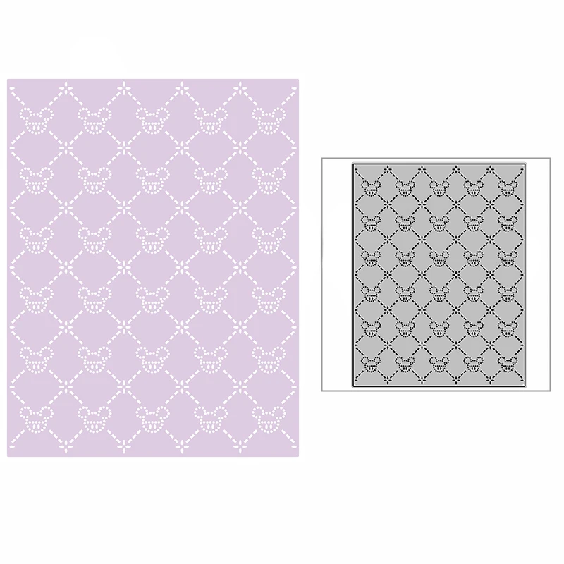 

Новая пятнистая мини-панель мыши 2021 металлические пресс-формы для «сделай сам» Скрапбукинг и изготовление карт декоративное тиснение реме...