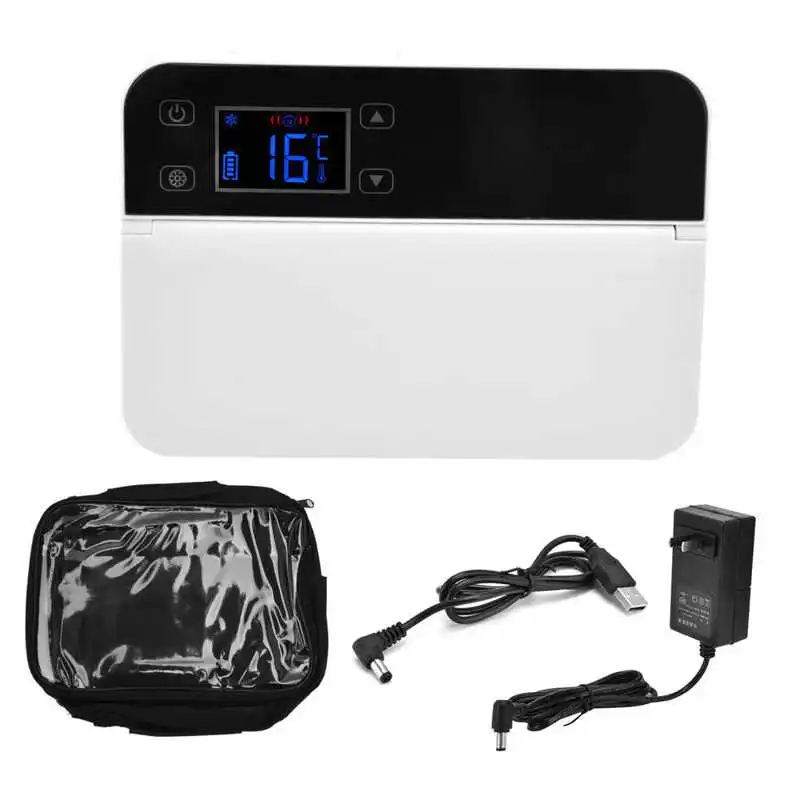 Портативный холодильник для инсулина со светодиодным цифровым дисплеем