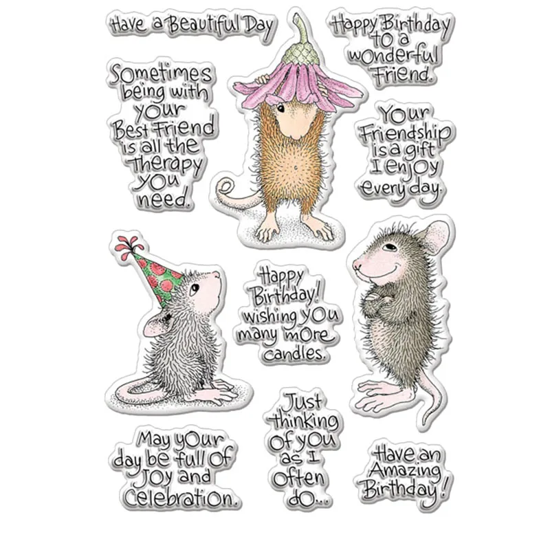 Медведь орангутан лягушка мышь смешанное предложение прозрачный силиконовый