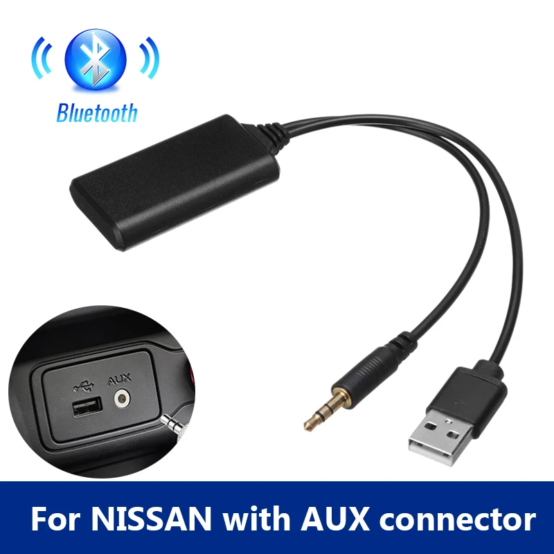 Автомобильный Aux-приемник 3 5 мм беспроводной Bluetooth-приемник со стереоразъемом Aux