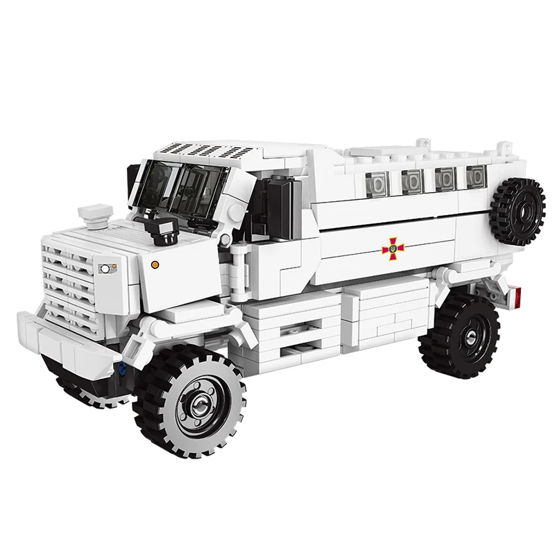 

New Xingbao Russian Military Series Armored Vehicle Transport Truck Leopard Tank Set Building Blocks MOC Bricks Educational Toys