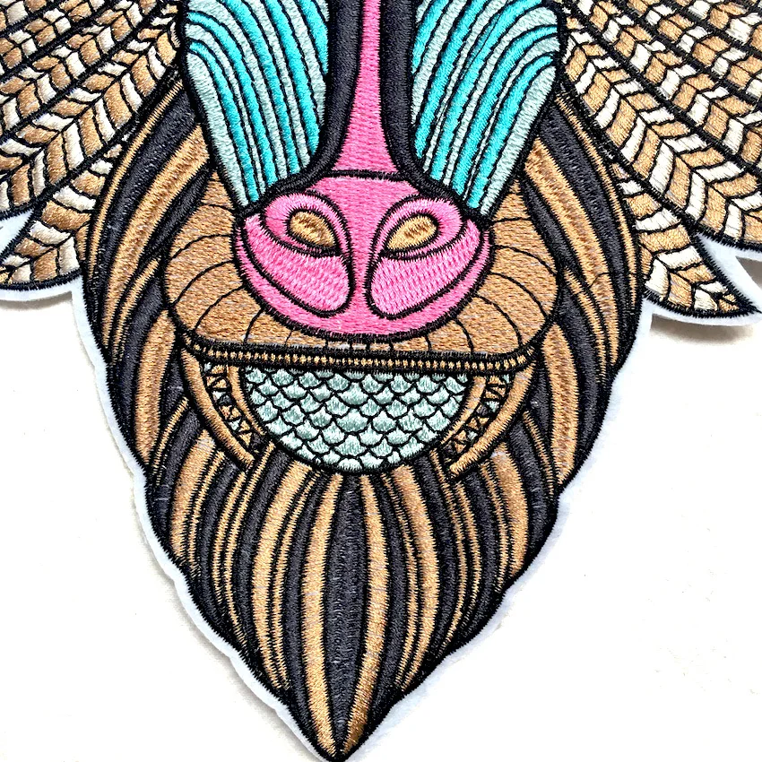 1 шт. набор примитивной обезьянки с буквами нашивки для вышивания одежды вышитая