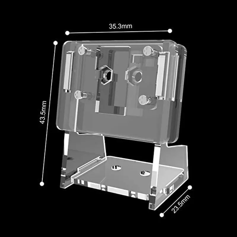 

2021 New 1Set Transparent Acrylic 5MP Camera Holder Clear Support Bracket Case for Raspberry Pi 1-4 for V2 Official Camera Kit