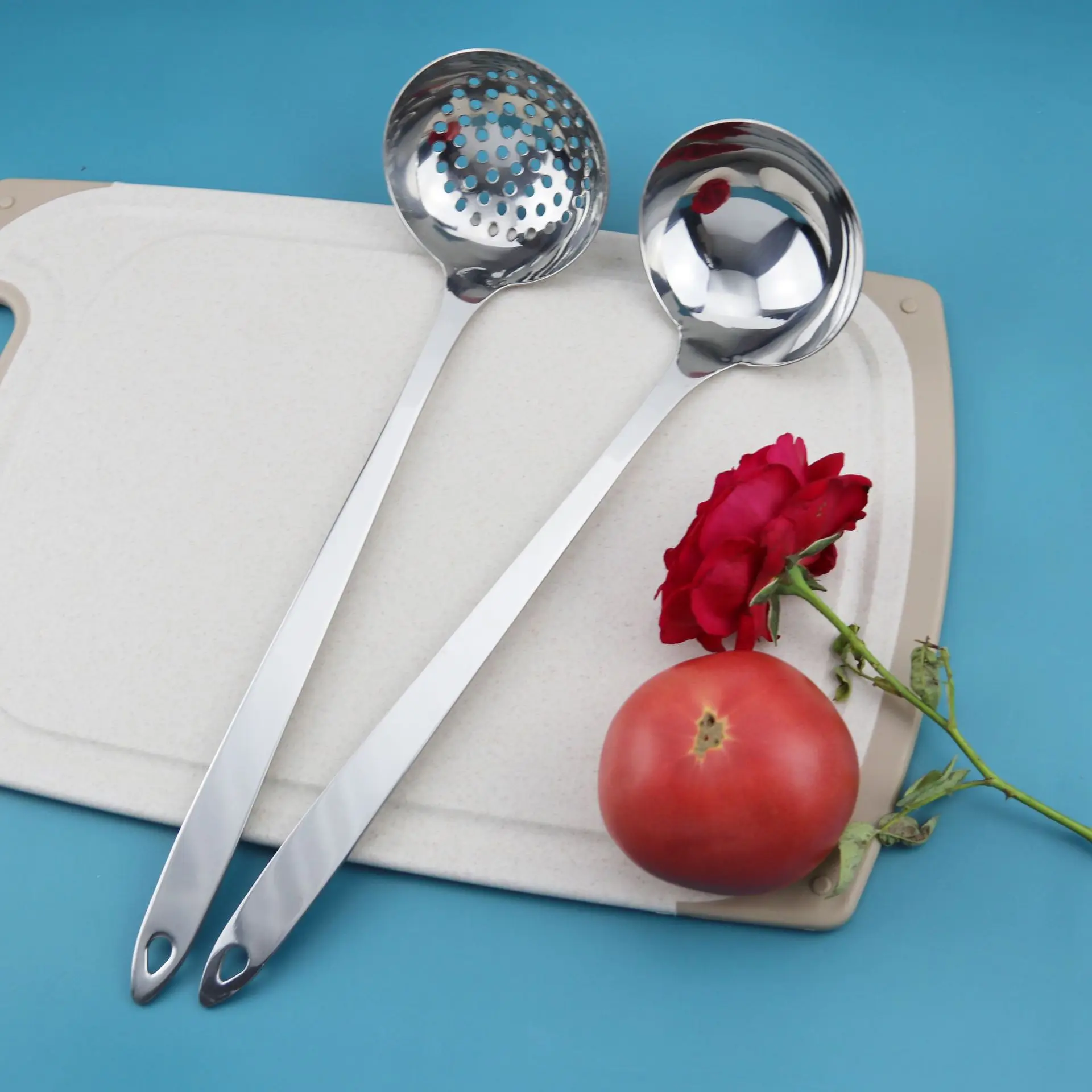 Кухонная утварь из нержавеющей стали ложка с раковиной для супа принадлежности