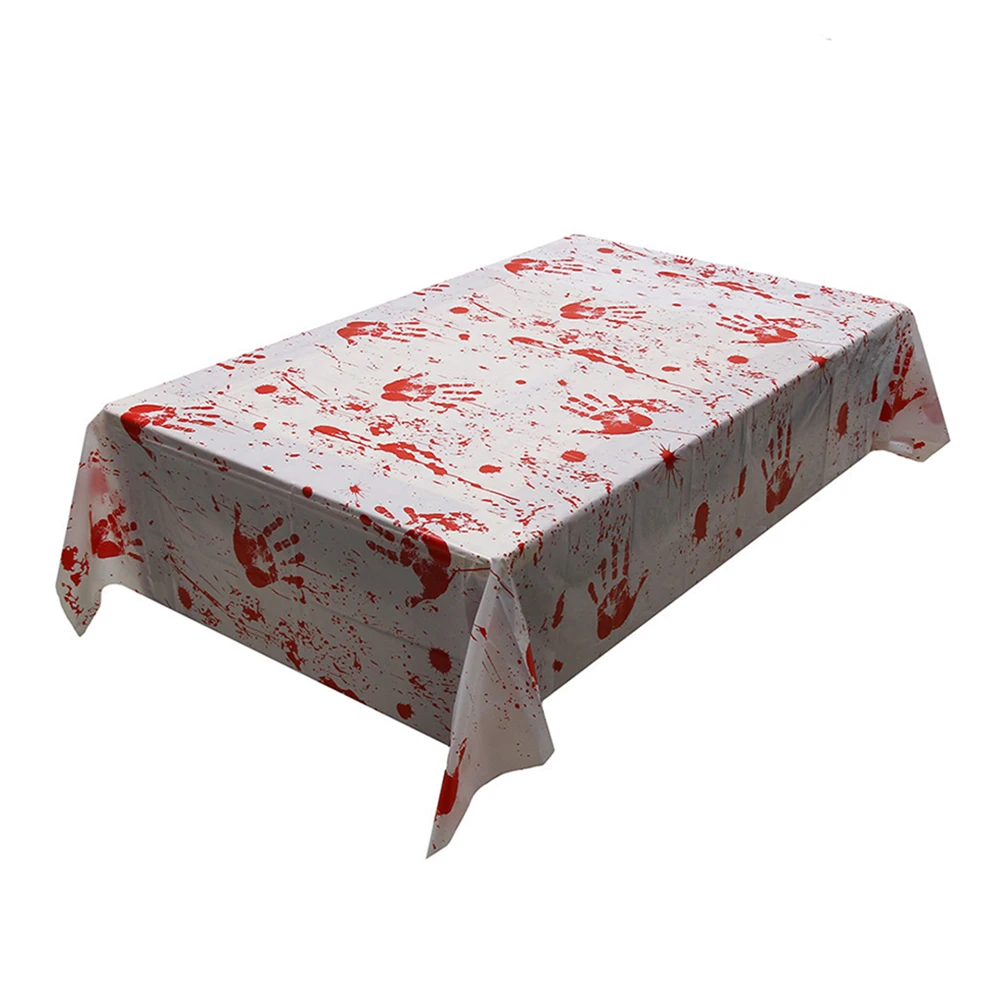 Украшение для Хэллоуина скатерти покрытие стола многоразовые ужас с принтом