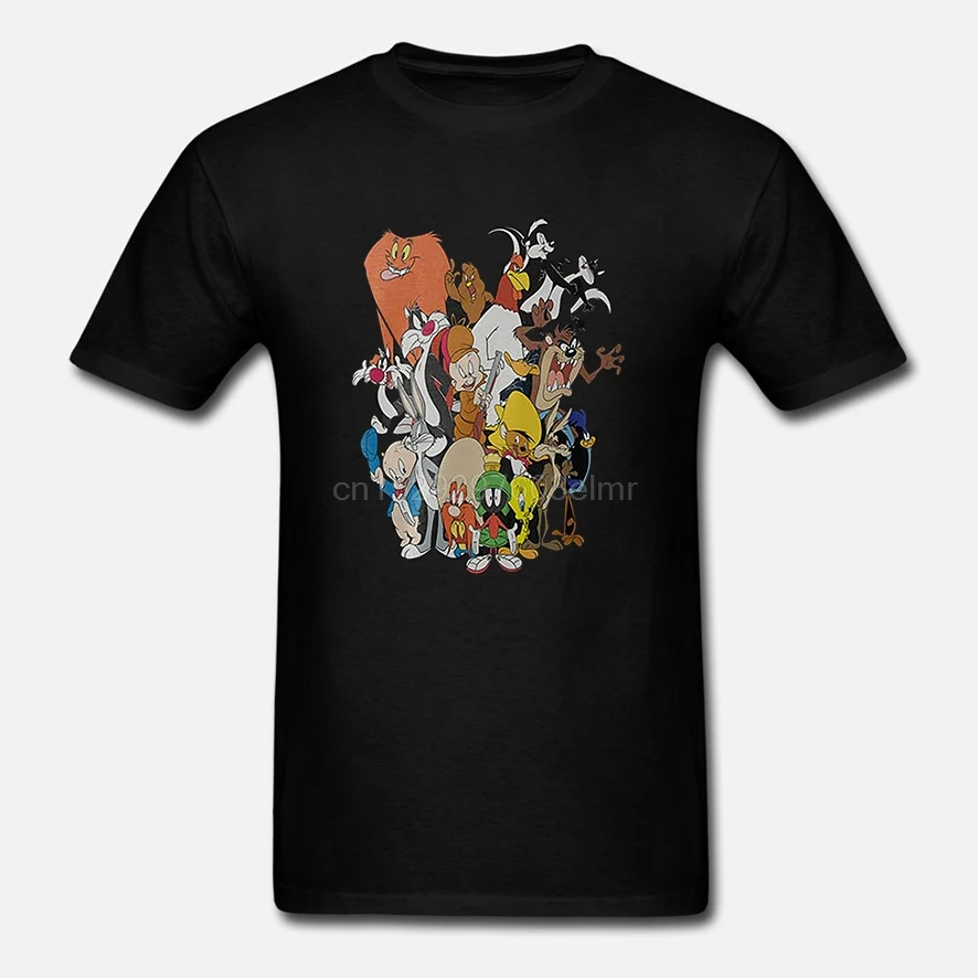 Черная футболка Looney ttes Group | Мужская одежда