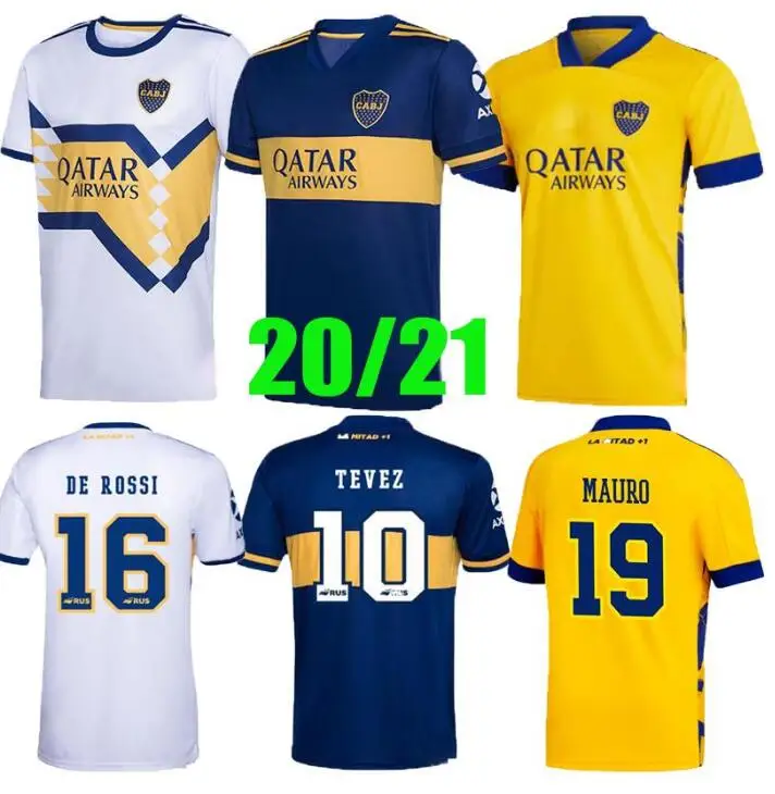 

Men Camiseta Futbol 2020 2021 CARLITOS CARDONA TEVEZ MARADONA De Rossi Men shirt shorts kits Kids camisetas futbol