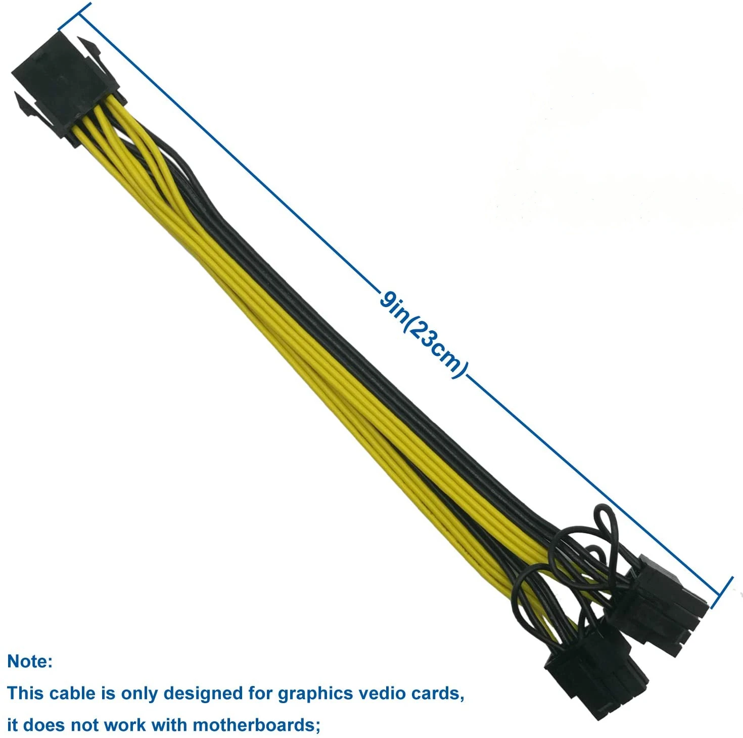 8 Pin to dual 8 (6+2) Pin PCI Express Power Cable Converter Cable for Graphics GPU Video Card PCIE PCI-E VGA Splitter Hub