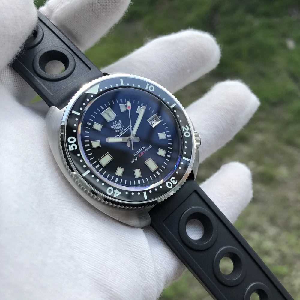 Стальные погружные 200 м дайвер автоматические часы Abalone водонепроницаемые