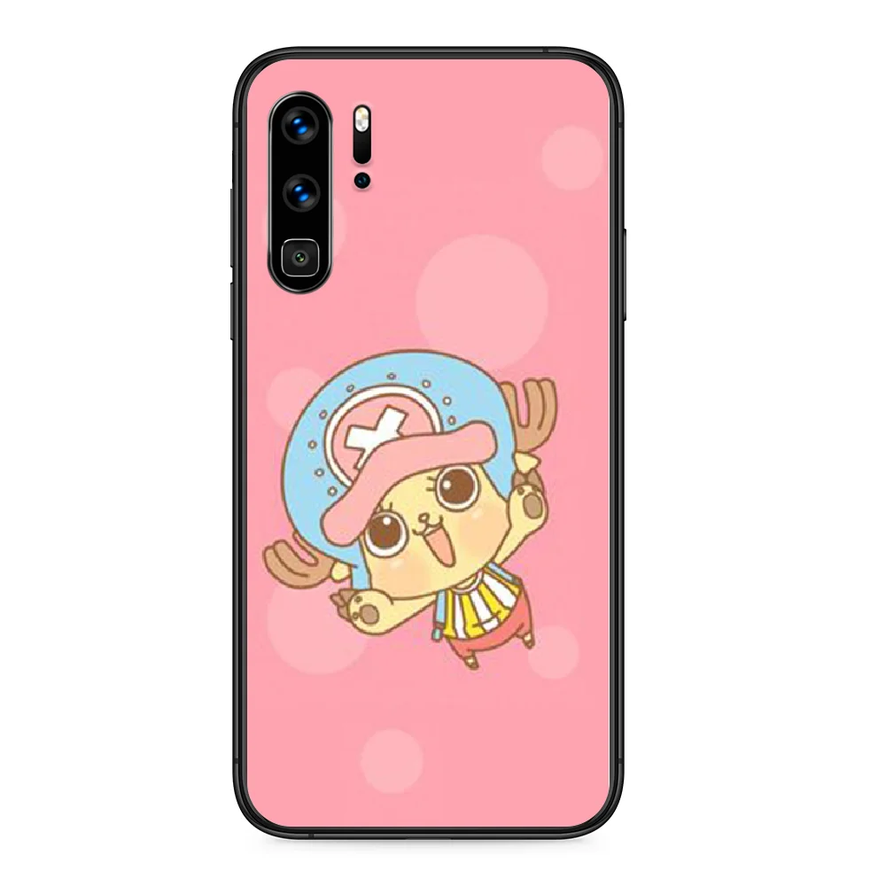 Цельный чехол для телефона Тони Чоппер Huawei P 9 Smart 10 20 30 40 8 Lite Mini Z 2019 Pro черный из ТПУ