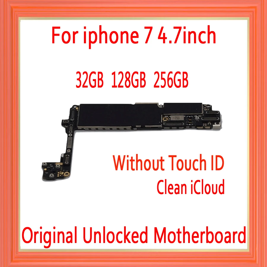 100% оригинальная разблокированная материнская плата для iphone 7 4 дюйма с сенсорным