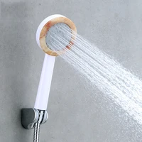 high quality pressurized single head water saving rainfall handheld round shower head bathroom accessories