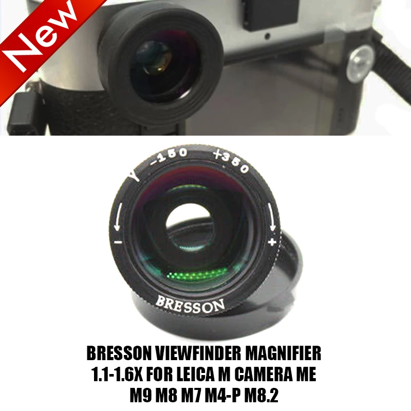

BRESSON Viewfinder Magnifier 1.1-1.6x for Leica M Camera ME M9 M8 M7 M4-P M8.2