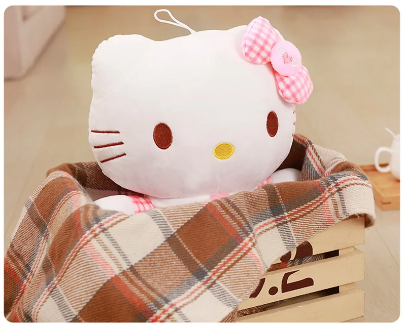 Оригинальные куклы Hellokitty плюшевые игрушки, очаровательные Куклы hello kitty, подарок на день девочек, Рождественский подарок/40 см