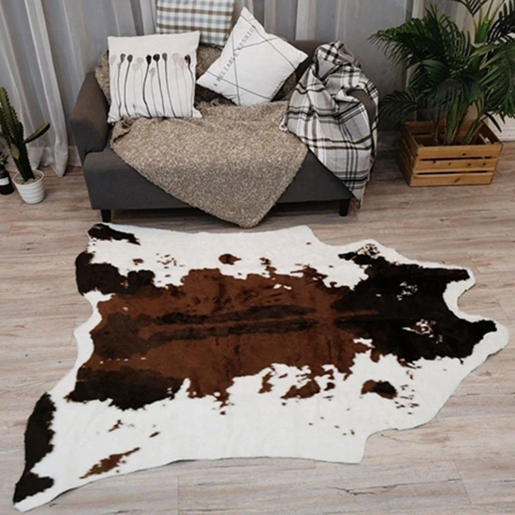 Ковер с изображением коровы и животных ковер для стула нескользящий гостиной
