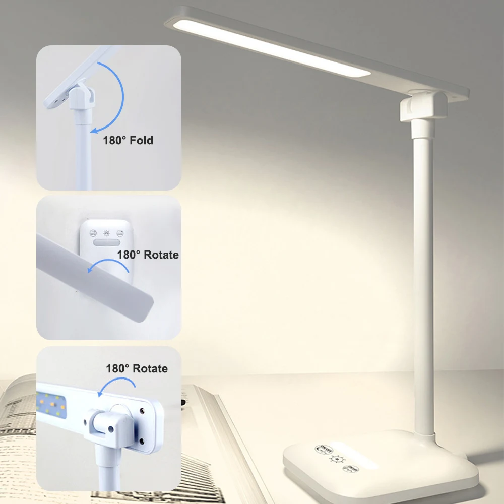 Светодиодный настольный светильник Настольный 3 режима регулируемая яркость для