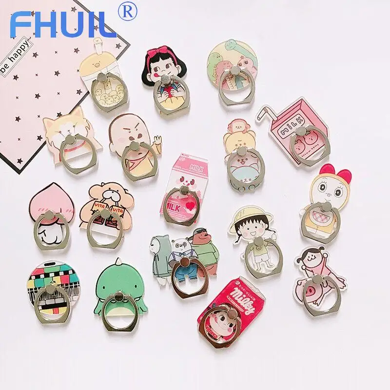 Мультфильм палец кольцо мобильный телефон держатель для iPhone 2019 XS Max X XR 8 7 6 6S Plus 5S 360