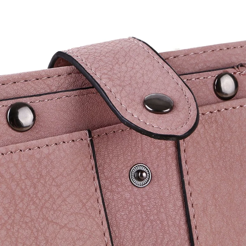 

ASDS-Ladies Wallet PU Leather Zipper Coin Purse Clutch Small Mini Card Case Short Wallet Coin ID Credit Card PU Handbag