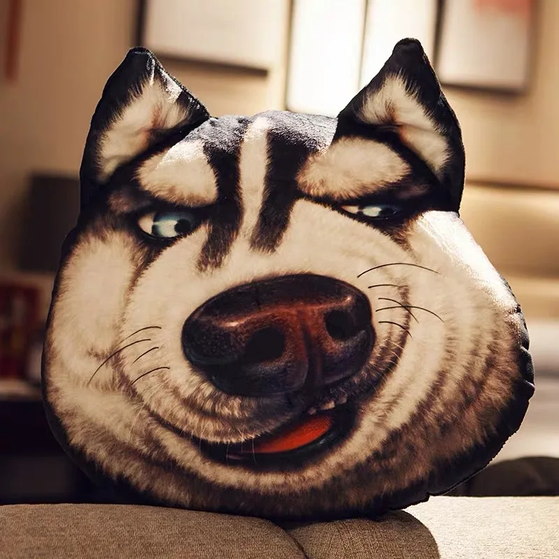 

Boyfriend girlfriend gift Cartoon Creative Marry Toys Big Size Creative weird Husky spoof Plush Pillows Toys Animal 70*60cm Cut