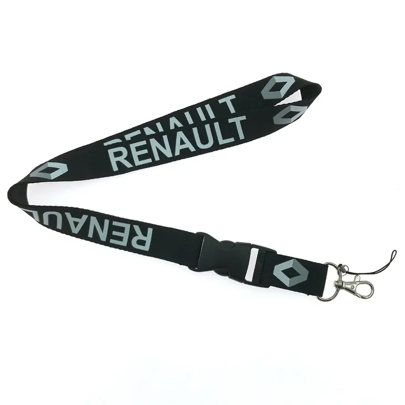 EUPNHY, 1 шт., ремешок на шею Renault, съемный автомобильный логотип, ID, Рабочая карта, для сотового телефона, висячая веревка, ремешки