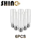 Энергосберегающая светодиодная лампа Focos, 6 шт.лот, 2021 Focos, 2835 бар, T37, 7 Вт, E27, сверхъяркая Лампа 6000k для украшения дома, спальни, офиса
