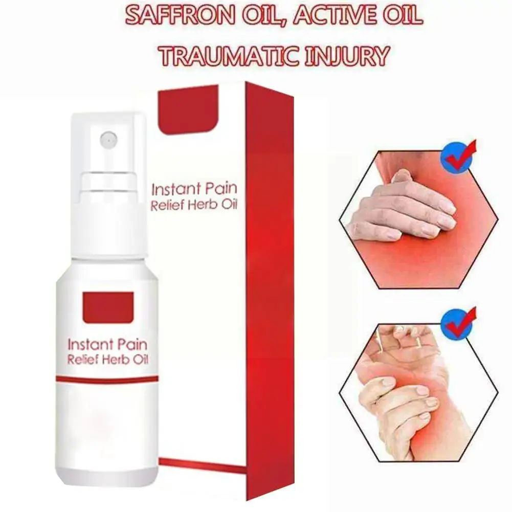 

100% натуральный травяной спрей для облегчения боли в шейных мышцах, ногах, спине, синяках, снятия боли в суставах Quickl G5Y7