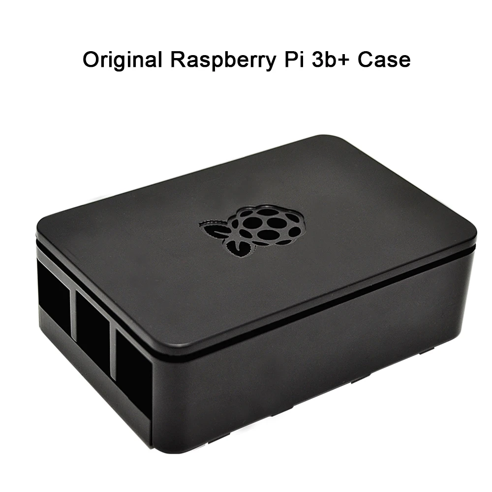 Официальный raspberry pi 3b+ чехол raspberry pi 3 Аксессуары Черный Защитный чехол с кронштейном для камеры