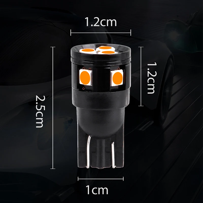 Неполярная T10 W5W светодиодный 3030 поворотники чтения зазора двери заднюю панель