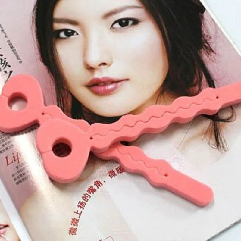 New Fashion 6Pcs Pink Soft Hair Curler Sponge Spiral Curls Roller DIY Salon Tool | Красота и здоровье