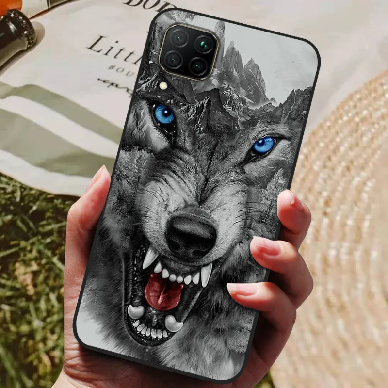 for huawei p40 lite case silicone soft tpu phone cases for huawei p40 lite p 40 lite back cover for huawei p40 lite black bumper free global shipping