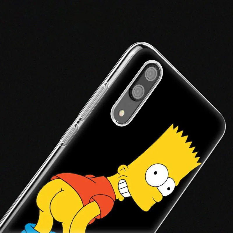 Забавный Симпсон Мягкий силиконовый чехол для телефона huawei P30 P20 Pro P10 P9 P8 Lite P Smart Z Plus NOVA 3 3i 5i 5 5Pro чехол