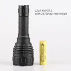 Светодиодный фонарик Convoy L21A CREE XHP70.2, 21700, встроенный аккумулятор 21700