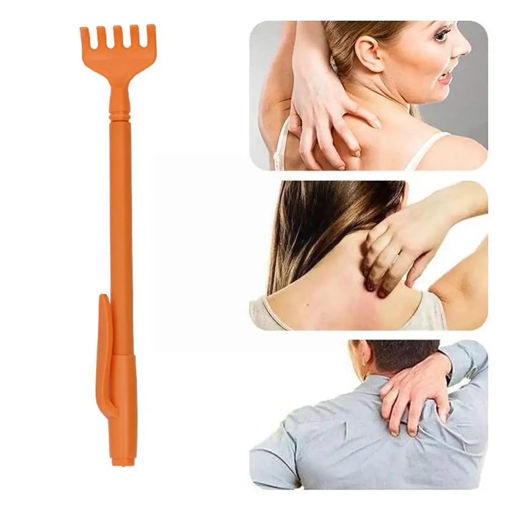 

1pc Extendable Pen Shape Back Massage Tool Portable Itch Telescopic Random Plastic Care Color Back Massager Scratche Q3m9