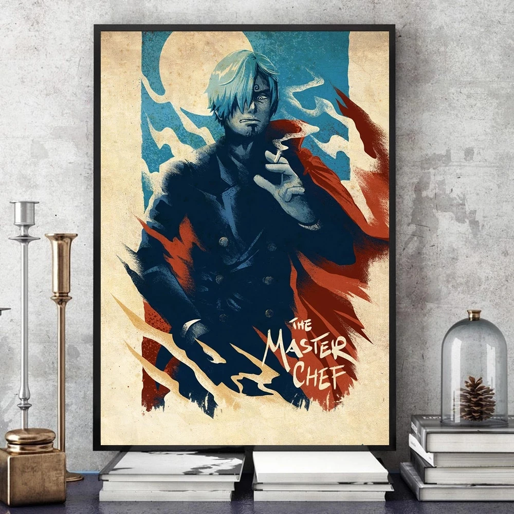 

Sanji Zwart Been Een Stuk Anime Poster Nordic Prints Canvas Wall Art Painting Pictures Modern Home Decor Living Room Modular