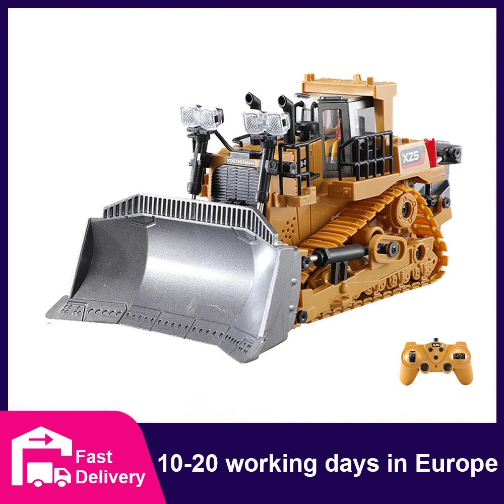 тяжелый бульдозер на радиоу